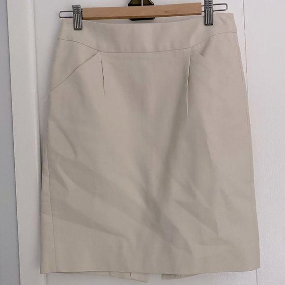 J. Crew cream pencil skirt - Picture 2 of 2
